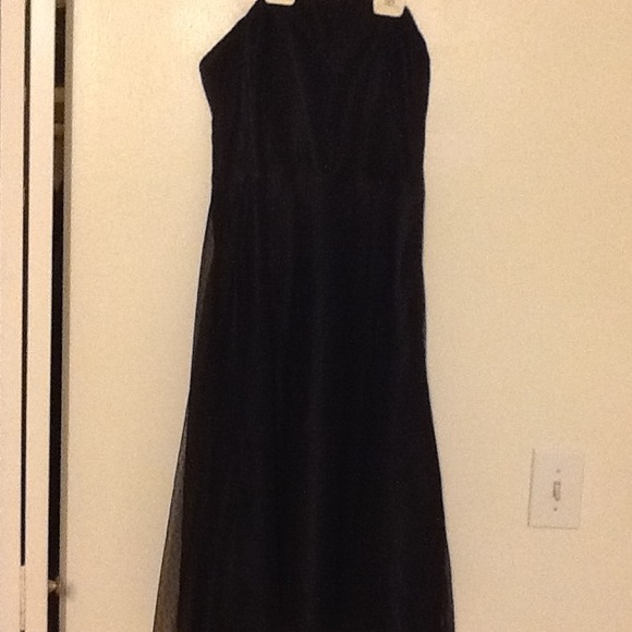Guess black dress w lace overlay & corset back