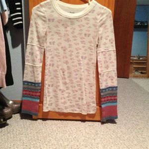 ❌Reserved❌Long sleeved free people shirt!