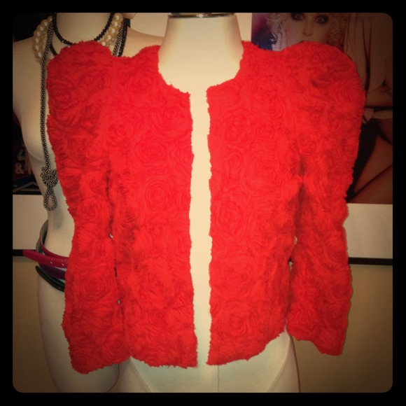 💥SOLD💥H&M Rose Embellished Jacket