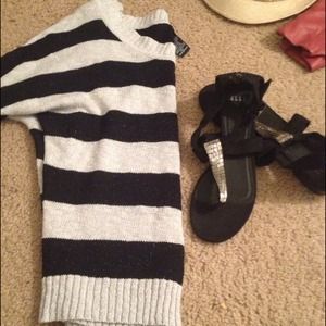 Striped shirt and shoes bundle .