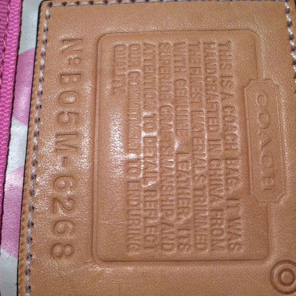 🌟Coach-  pink and brown hand bag - Picture 3 of 4