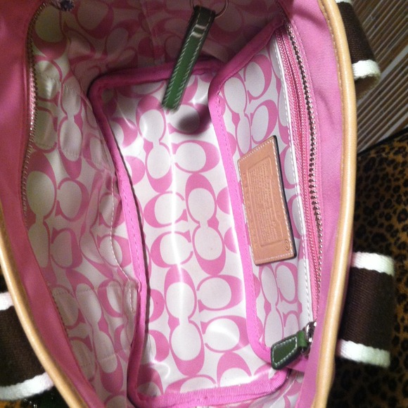 🌟Coach-  pink and brown hand bag - Picture 4 of 4