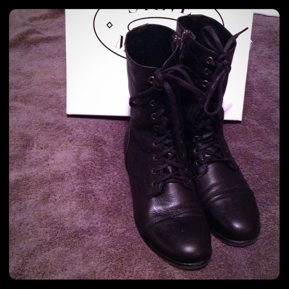 ❌❌❌SOLD❌❌❌Steve Madden  Black Troopa boots💙💙👢