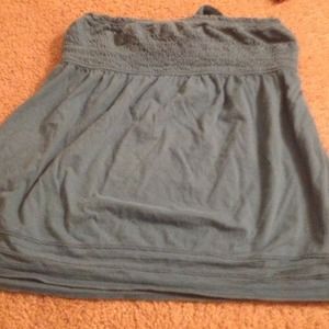Blue and green tube top worn a few times