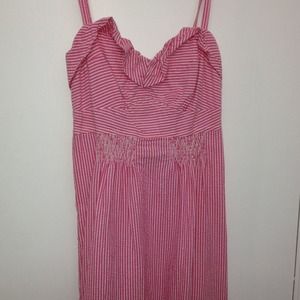NWOT Pink/light red American Eagle stripe dress