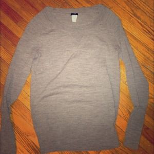 JCrew Grey Long Sleeve Merino Wool Sweater, XS
