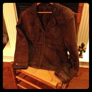 Banana Republic bomber Jacket,real leather Now $45