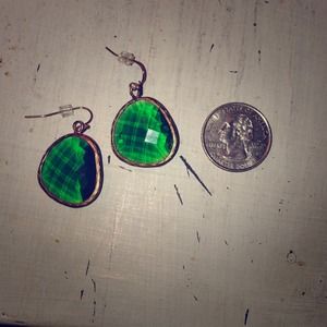 🔴Reserved for Emily - Green Drop Earrings