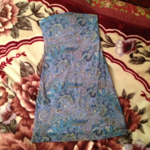 Express strapless dress/Sweater Bundle