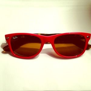 New Wayfarer red and tortoise shell Raybans!