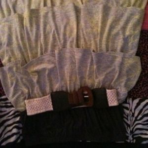 Strapless sun dress.