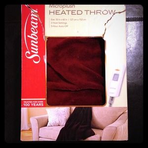 Microplush Heated throw