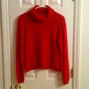 Red cashmere sweater