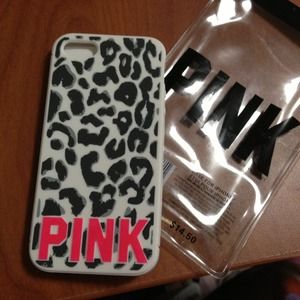 🚫SOLD Cheetah print PINK iphone5 case