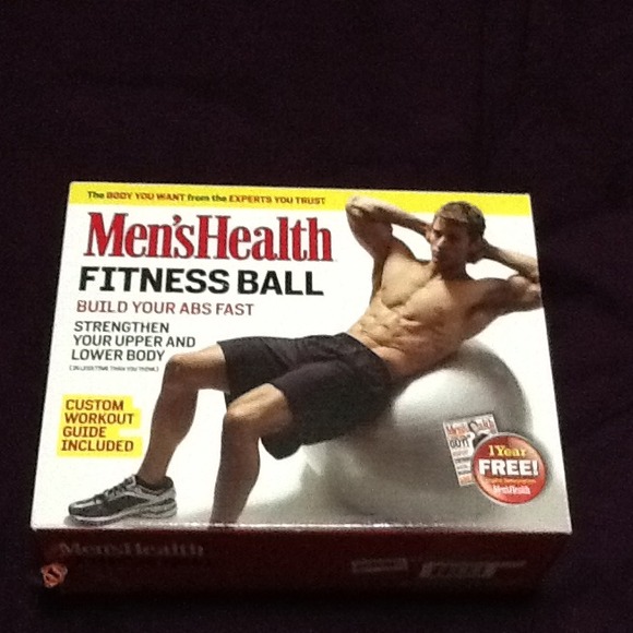 ***SOLD***Mens health Fitness ball