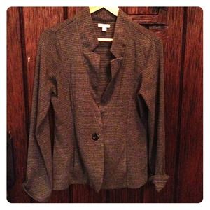 Caslon 100% cotton gray jacket