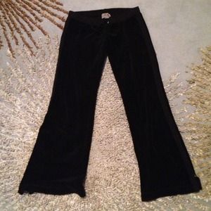 Juicy velour pants with zip bottoms