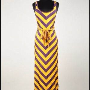 Purple and Gold maxi