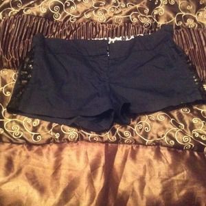 NWOT Black Sequined Shorts