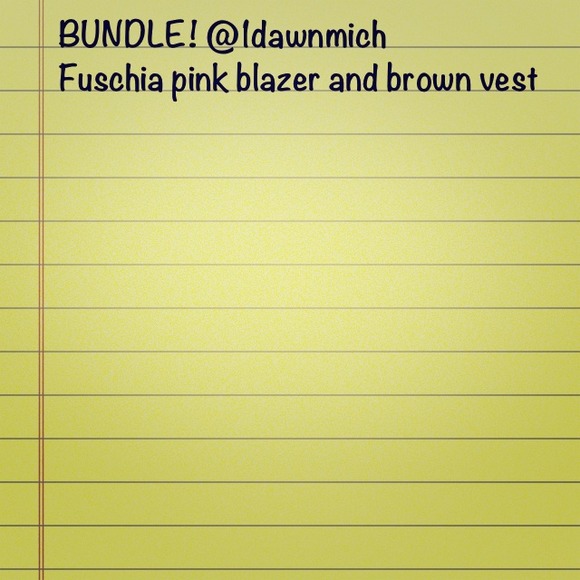 Bundle Blazer and vest