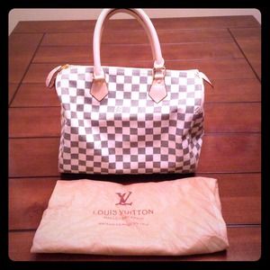 🚫SOLD!🚫 Louis Vuitton Speedy 30 Damier Azul