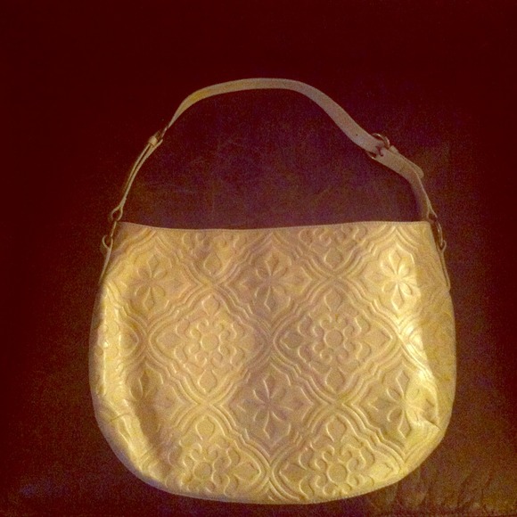 Hobo International cream leather shoulder bag
