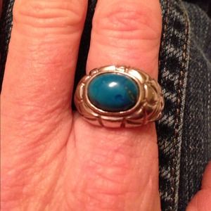 Turquoise sterling silver ring from Mexico