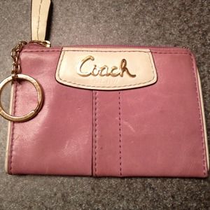 SOLD!!! Purple and white Coach wallet