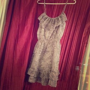 Strappy black and white dress, sz S