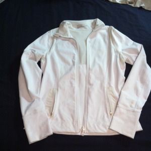 SOLD!!!!!!!!!!! White athletic full zip