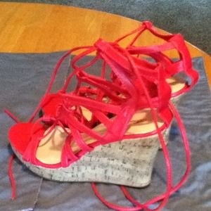 Traded with @moxy Pink Breckelle's Wedge Shoes.