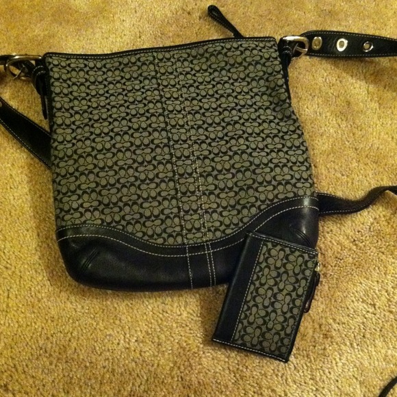 Black Authentic Coach Cross body