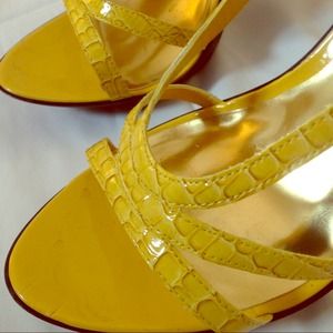 **SOLD** sexy faux snake skin strappy sandals