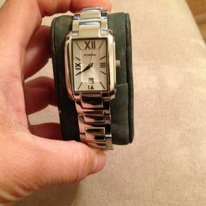 Fossil silver watch