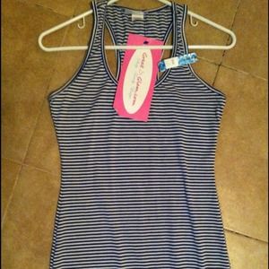 Striped maxi dress with sexy side slit