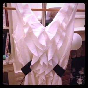 New without tags white ruffle top