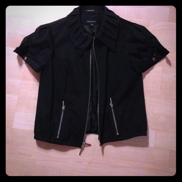 Black work jacket with style