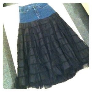 Unique denim skirt from Vintage Collection!