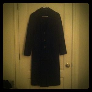 *reduced* full length 100% real suede dress coat