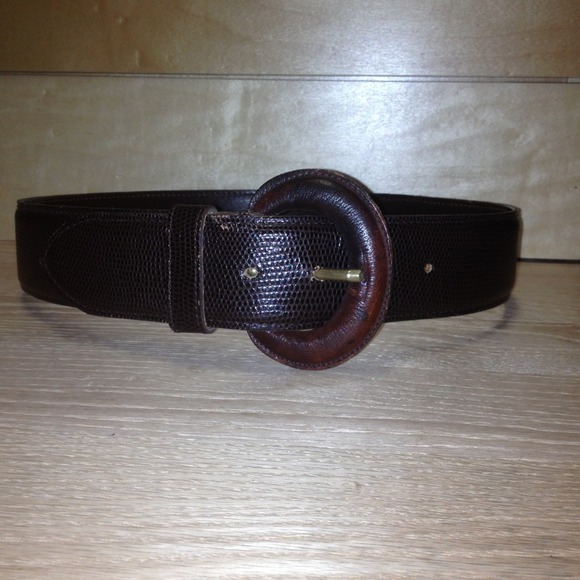 Chocolate brown textures belt!