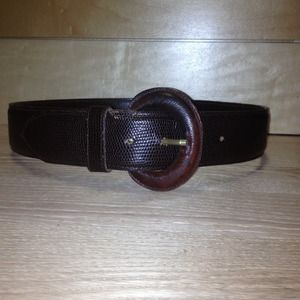 Chocolate brown textures belt!