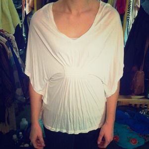 SOLD!!! H&M white butterfly sleeve shirt