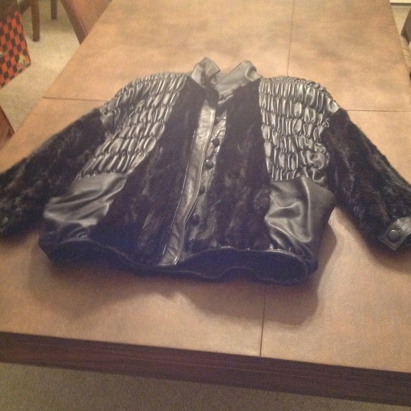 Leather and Mink Jacket