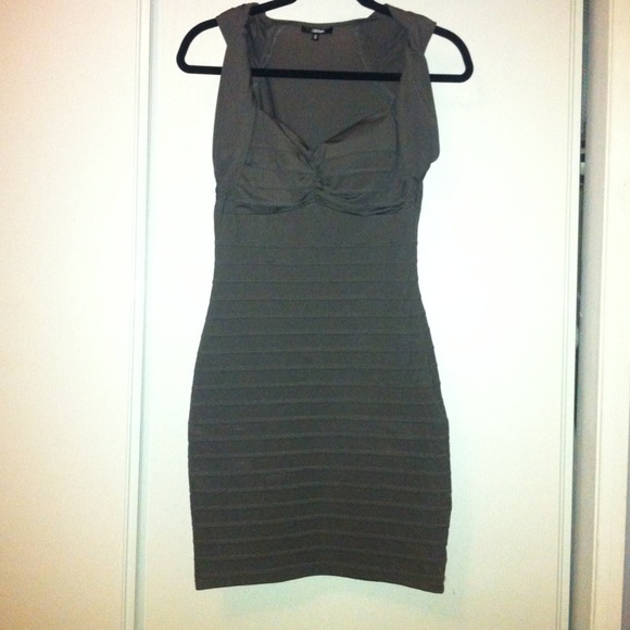 Bandage charcoal dress