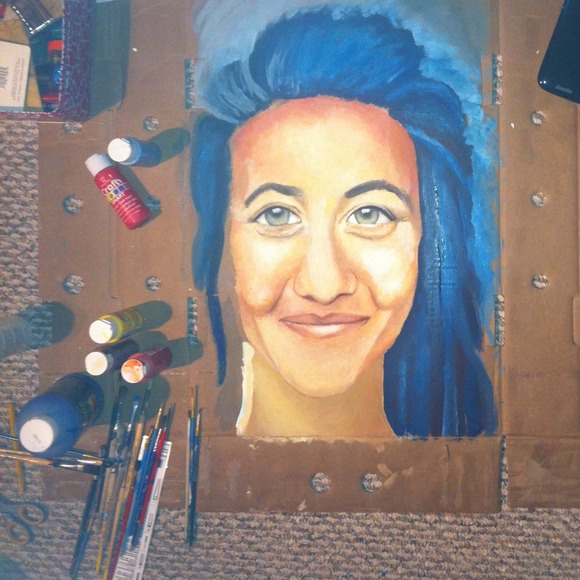 Not for sale: art in process!