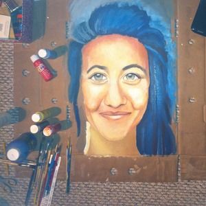 Not for sale: art in process!