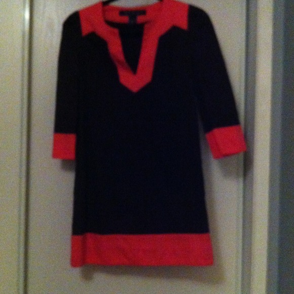French Connection gorgeous maroon & melon tunic