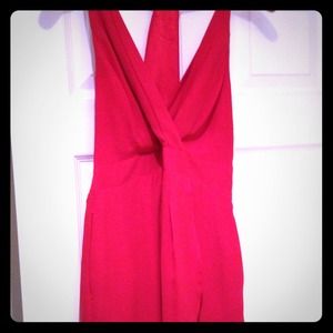 Super Cute Red Chiffon Dress
