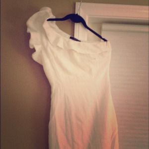 ⬇Reduced⬇White Linen One Shoulder  Linen Dress