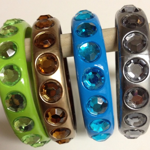 🚫Bundled🚫Jeweled costume bangles - Picture 2 of 2